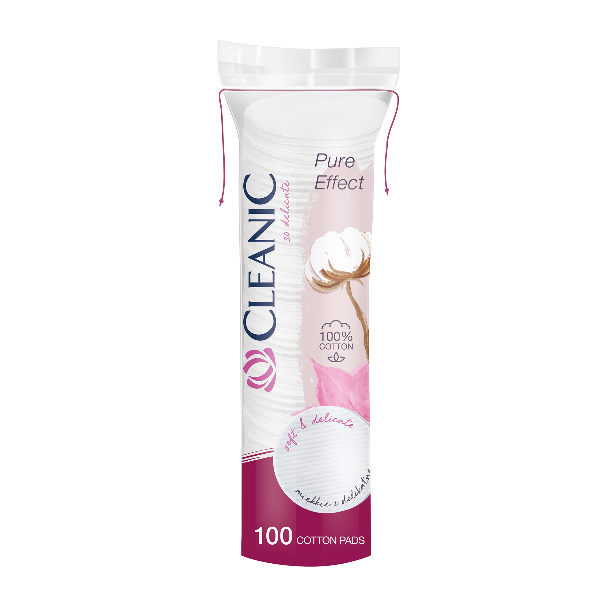 Ватні диски Cleanic Pure Effect, 100 шт